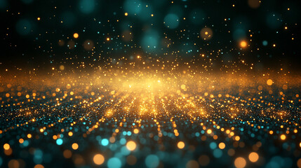 A vibrant digital background of green and yellow binary data streams representing the chaotic and dynamic flow of information, symbolizing technology, progress, and the digital world.

