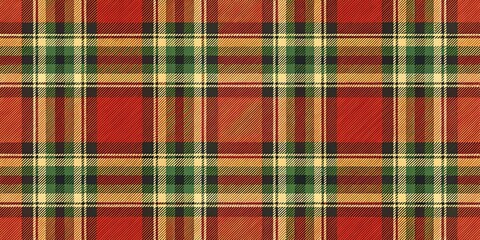 Fototapeta premium Repeating tartan textile background, seamless plaid check pattern for cloth surface design.