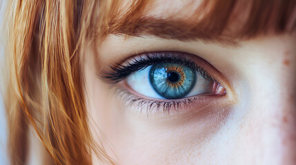 Fototapeta premium The look of a beautiful woman, ideal for advertising makeup, beauty products or for opticians. Eyes of a woman