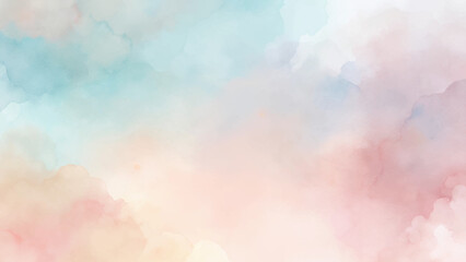 Soft pastel clouds create a serene and calming background perfect for various design projects.