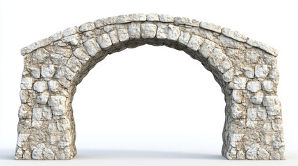 A stunning rock archway symbolizing the balance between chaos and nature, an awe-inspiring structure that blends human craftsmanship with natural beauty, evoking mystery and wonder
