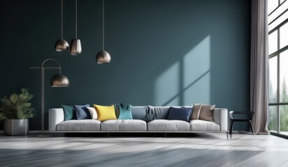a close up of a couch in a room with a window