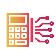 calculator Gradient icon