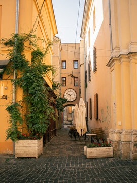 Fototapeta street in the town