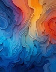 Obraz premium abstract colorful background with waves