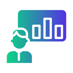 presentation Gradient icon