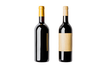 Two Different Bottles Next to Each Other with Some Space Between PNG