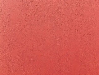 Fototapeta premium Red Textured Wall Background, Abstract Coral Plaster Surface