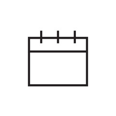 calendar icon outline vector eps