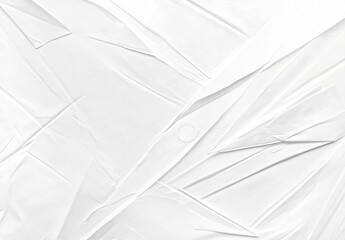 Abstract White Creased Plastic Texture Background