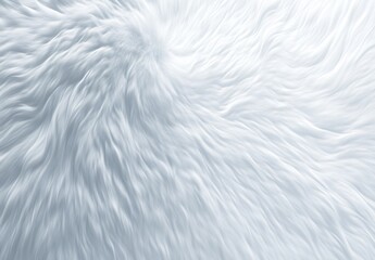 Obraz premium Abstract Light Gray Fur Texture Background Swirling Soft Fluffy White Hair Waves Pattern Design