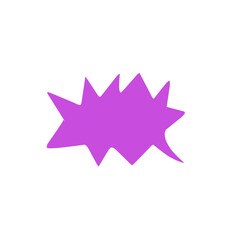 purple speech bubble vector