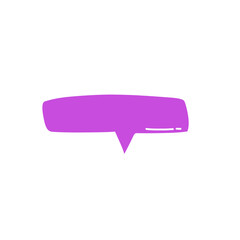 purple speech bubble vector