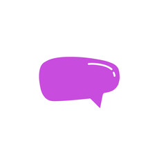 Fototapeta premium purple speech bubble vector