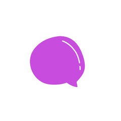 purple speech bubble vector