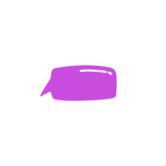 purple speech bubble vector