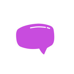purple speech bubble vector