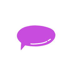 purple speech bubble vector