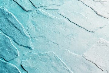 Naklejka premium A blue and white rock wall with a blue and white pattern