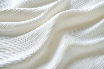 Obraz premium A white fabric with a wavy pattern