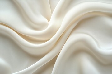 Obraz premium A white fabric with a wave pattern