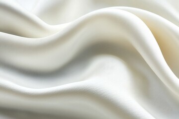 A white fabric with a wave pattern