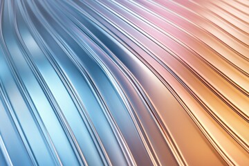 A silver and gold colored line with a blue stripe