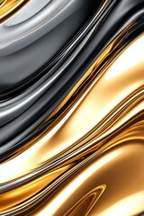 A gold and silver wave pattern