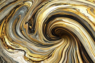 A swirl of gold and brown colors