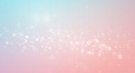 Pastel Dreamscape: Soft, ethereal bokeh lights dance across a delicate gradient of pink and blue, creating a dreamy, romantic atmosphere. Perfect for backgrounds, presentations.