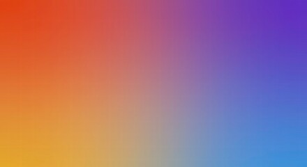 Fototapeta premium Abstract Gradient Background: Vibrant hues of orange, yellow, blue, and purple seamlessly blend in a soft, ethereal gradient, creating a modern and minimalist backdrop for design projects. 