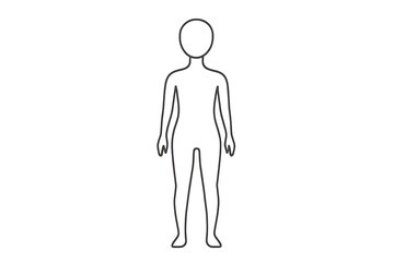 Blank Child Figure with Smooth Body Design
