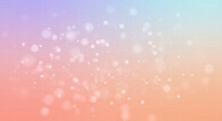 Pastel Dream: Soft, ethereal bokeh lights dance on a gradient background of peach, lavender, and mint. Perfect for dreamy, whimsical designs. 