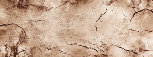 Obraz premium Cracked, textured, sepia-toned stone background.