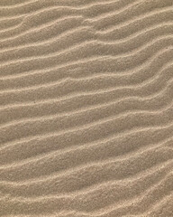 Close-Up of Sand Waves on a Beach
