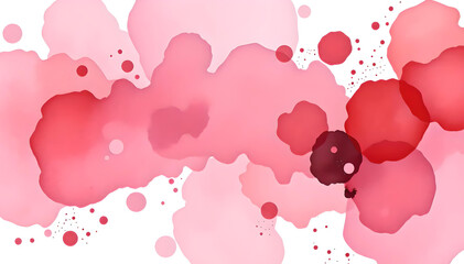 Abstract watercolor art in purple, red, and pink with Viva Magenta highlights, grunge textures, and organic patterns, offering a vibrant, modern design for creative and elegant backgrounds