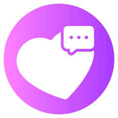 conversation gradient icon