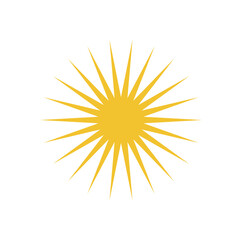 Bold geometric star icon. Simple abstract shape element. Modern brutalism, y2k aesthetic, perfect for contemporary designs and creative projects. Ideal for branding or decorative purposes.