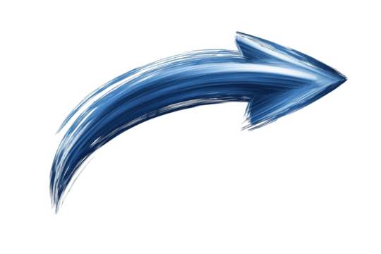 A blue arrow pointing to the right