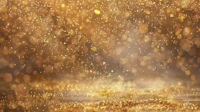 background with golden dust seamless looping overlay 4k virtual video animation background