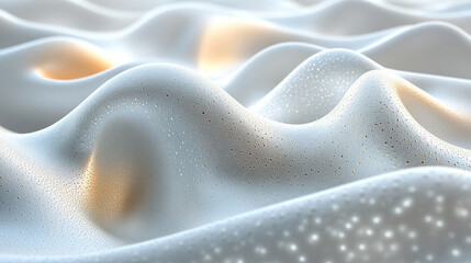 Abstract digital background with smooth curves symbolizing technological processes, network abilities, and digital storage, representing the future of science and education in the digital age