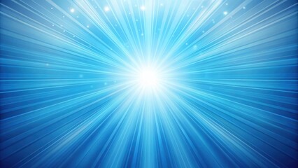 Fototapeta premium Light blue background with blue rays emanating from below, light blue, background, rays, blue, glowing, glow, radiating, shine