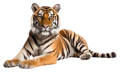 Obraz premium PNG Smiling tiger wildlife animal mammal.