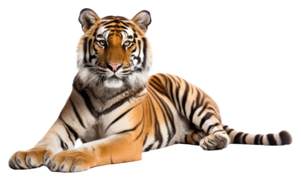 PNG Smiling tiger wildlife animal mammal.