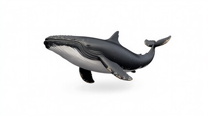 Humpback Whale 3D Render: Oceanic Giant in Digital Detail AI Generated