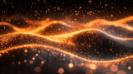 digital background symbolizing network abilities, technological processes, digital storage, science, and education, blending smooth curves and subtle chaos, representing modern digital transformation