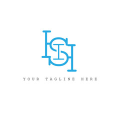HSI modern elegance and creative logo design .HSI luxurious alphabet design . HSI letter initial logo design.
