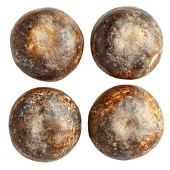 Fresh whole porcini mushrooms, cut out. Perfect for culinary and commercial design.