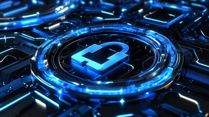 Futuristic 3D Audit Scene with Bright Clean Background