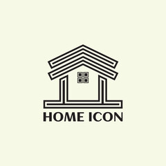 House, home linear style icon. Private house vector illustration. Editable stroke width. Minimal modern home, homepage, base, main page, house push button icon emblem symbol, sign. 3d home icon